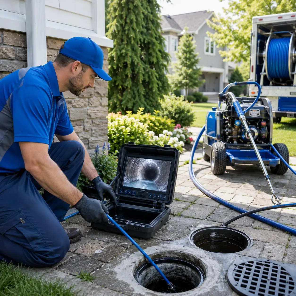 Outdoor drain cleaning professionals serving Stittville, NY
